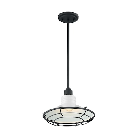 Nuvo Fixture, Pendant, 1-Light, Incandescent, 60W, 120V, A19, Medium Base, Height: 8.13 60/7054